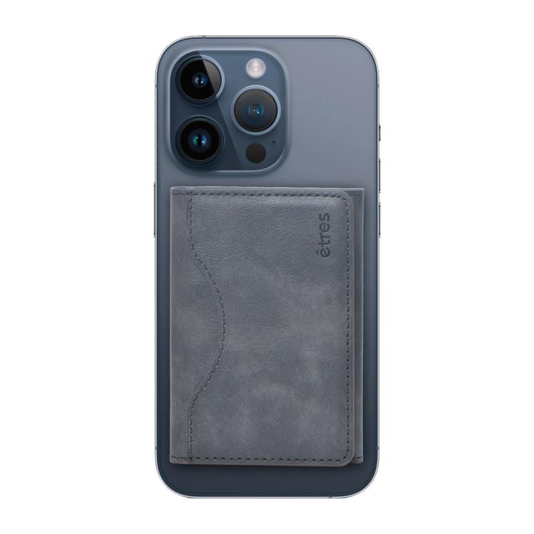 Etres Smart Wallet Portafoglio Slim Porta Carte Di Credito Iphone Mag Safe Gray