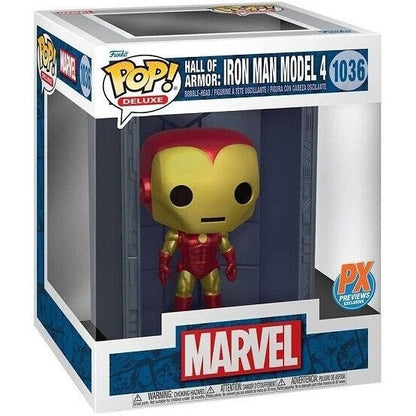 Funko Pop! Deluxe - Marvel Hall Of Armor: Iron Man Modell 4 (1036) Figur Px 15cm