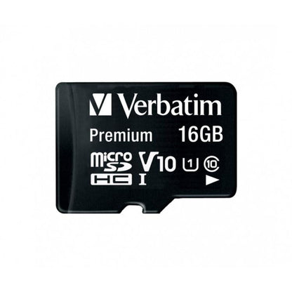 Verbatim Premium Microsdhc Card 16 Gb Micro Sd Memoria/Adattatore V10 Classe 10