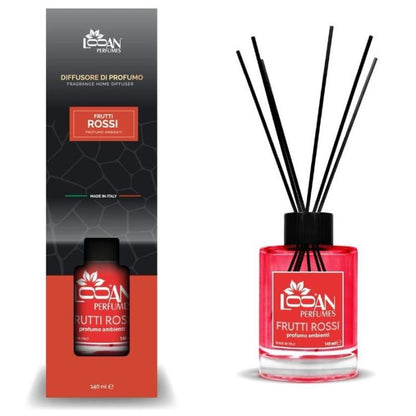 Looan Raumduft Diffusor Stäbchen 140ml Lufterfrischer Zuhause Rote Früchte