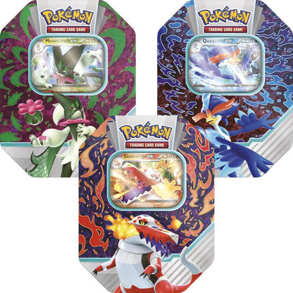 Pokemon Tin: Paldea Abenteuer-Freunde Erweiterungspack (Meowscarada-Ex)