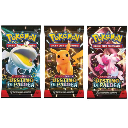 Pokemon Destino Di Paldea Collezione Con Adesivo Scarlatto E Violetto (Fidough)