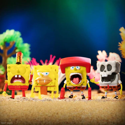 Super7 Spongebob "Kah-Rah-Tay" Karate Action Reaction Figur Sammlerstück