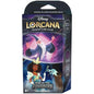 Disney Lorcana "Rise Of The Floodborne" Starter Deck Amethyst/Steel Card Tcg Eng