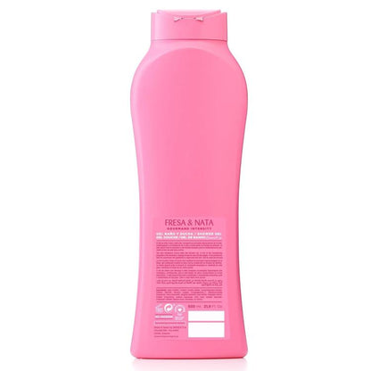 Tulipan Negro Duschgel Bad (Sahne und süße Erdbeeren) Fuchsia Duschschaum 650ml