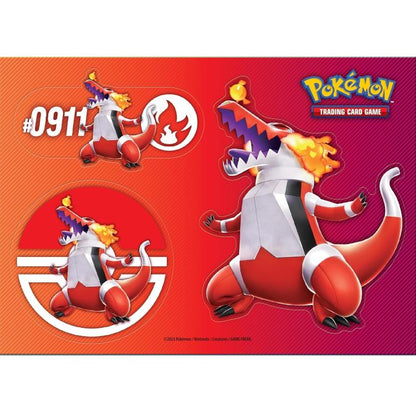 Pokémon Bauletto In Metallo Collezione Gcc Meowscarada-Skeledirge-Quaquaval Ita