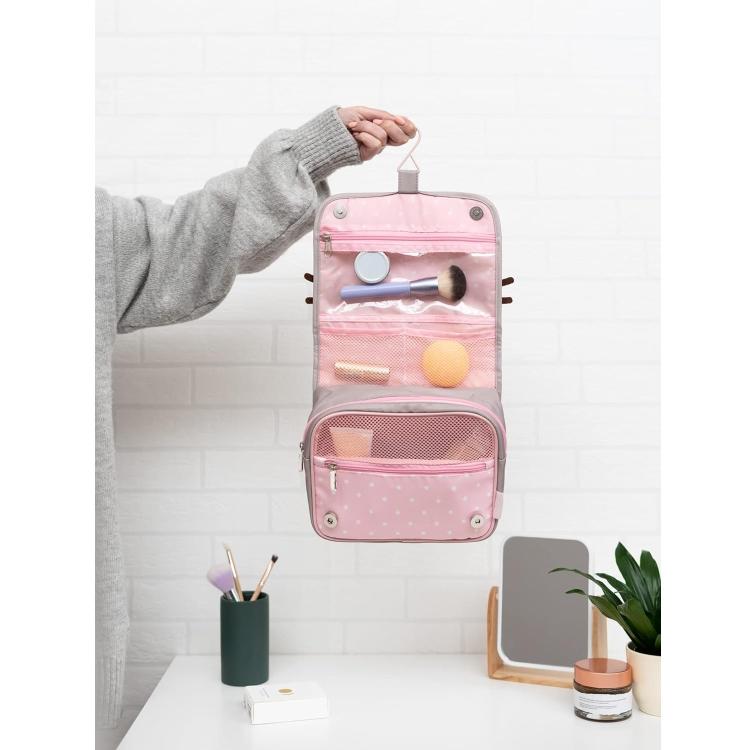 Kulturbeutel für Reisen (Pusheen the Cat) Foodie Collection, Reisetasche zum Aufhängen, wasserdicht mit Fächern und Haken | Tragbarer Make-up-Organizer, Geschenk für Damen (24 x 20 x 9 cm)