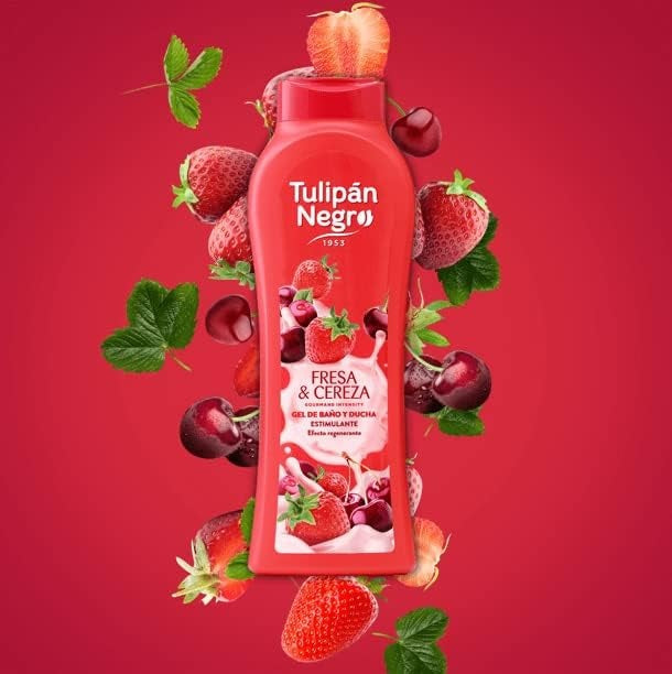 Tulipan Negro - Confezione Da 6 Bagnoschiuma Shower Gel Bagno Crema Doccia 650Ml
