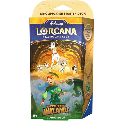 Disney Lorcana Into the Inklands Starter Deck Amber/Emerald Card Tcg Eng