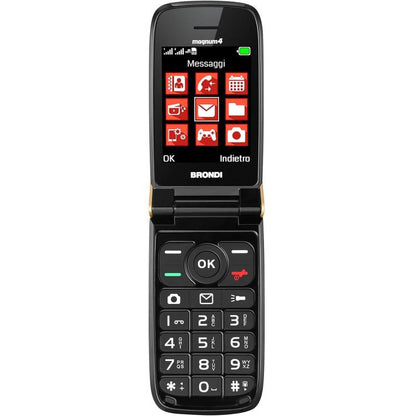 Brondi Magnum 4 GSM-Klapphandy Maxi-Display Dual-SIM 1,3-MP-Kamera Weiß