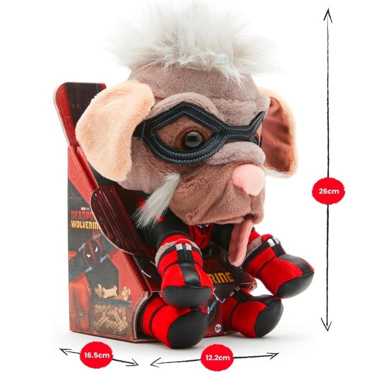Marvel: Plüschtier Deadpool Wolverine (Dogpool) Plüsch Offizielles Disney Stofftier 25cm