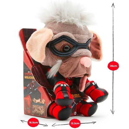 Marvel: Plüschtier Deadpool Wolverine (Dogpool) Plüsch Offizielles Disney Stofftier 25cm