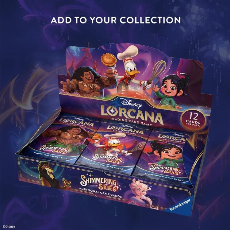 Disney Lorcana (Shimmering Skies) Booster Pack Display Da 24 Buste Card Game Eng