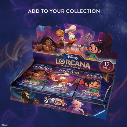 Disney Lorcana (Shimmering Skies) Booster Pack Display Da 24 Buste Card Game Eng