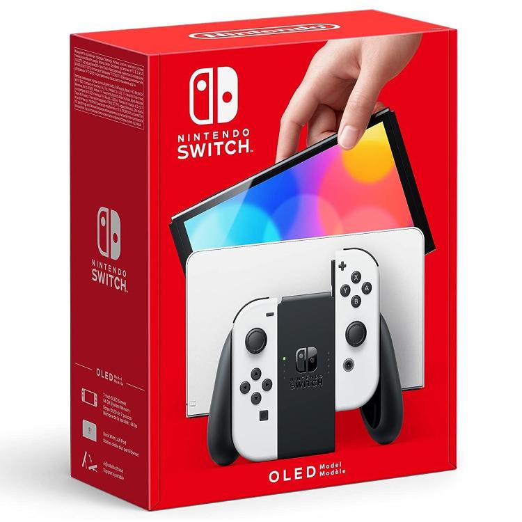 Nintendo Switch OLED Konsole Weiß Edition Modell Italienisch 2 Jahre Garantie