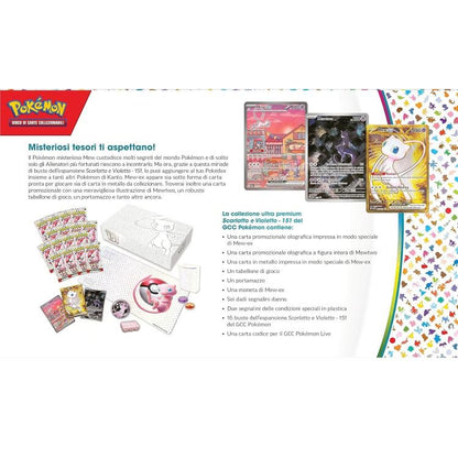 Pokemon - Collezione Ultra Premium "Scarlatto E Violetto 151" Mew  Gcc Carte