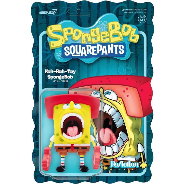 Super7 Spongebob "Kah-Rah-Tay" Karate Action Reaction Figur Sammlerstück