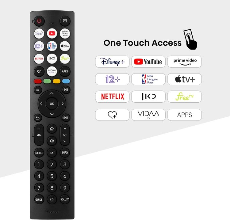 Hisense Smart Tv 40" Vidaa 40E43Nt Full Hd Led Android Wi-Fi Hdmi Usb Hdr Nero