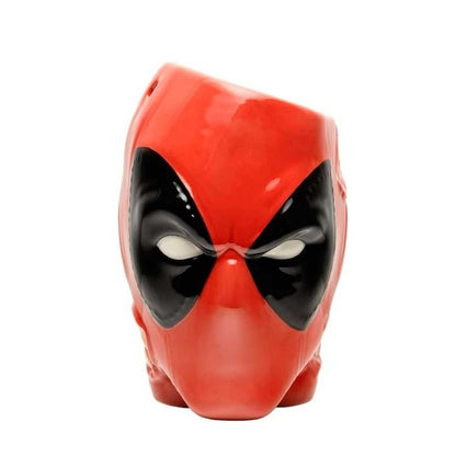 Paladone Marvel Deadpool Portapenne Vaso Per Piante  Da Scrivania "Pen E Plant Pot" 13Cm - Da Collezione Head