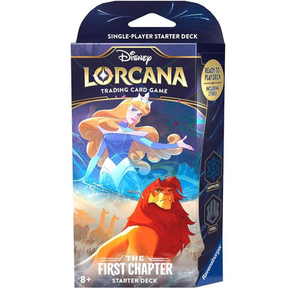 Disney Lorcana - The First Chapter Starter Deck Trading Card Saphir/Stahl Englisch