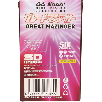 Sd Toys "Great Mazinger" Go Nagai Mini Figure Collection Figura Statua Gomma 9Cm