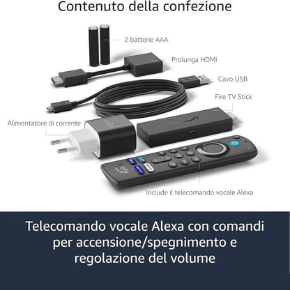 Amazon Fire Tv Stick Full Hd (Wi-Fi 5) Telecomando Vocale Alexa Android Dolby Vision