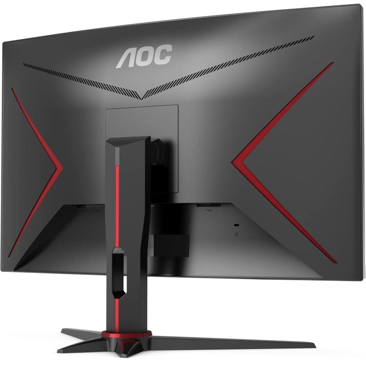 Aoc Monitor 27" Curvo Gaming Full Hd Fhd Wifi 165hz Va C27g2e Nero Red/Black