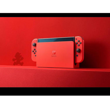 Nintendo Switch Oled Red Rossa Mario Special Edition Console Ita 2 Anni Garanzia