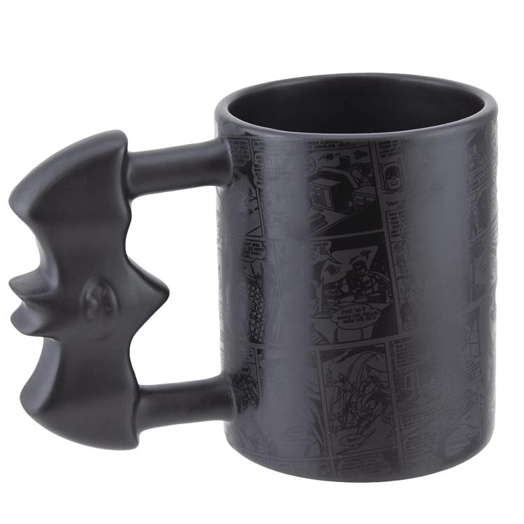 Paladone DC Comics Tasse: Batman "Batarang Shaped Mug" Keramik mit Henkel 450ml