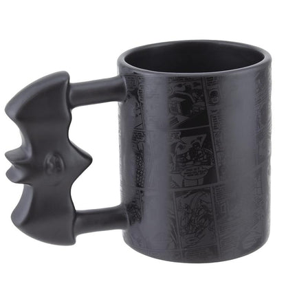 Paladone DC Comics Tasse: Batman "Batarang Shaped Mug" Keramik mit Henkel 450ml