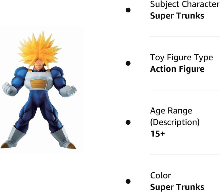 BANDAI DRAGON BALL GT ICHIBANSHO PVC-FIGUR SUPER TRUNKS MASTERLISE STATUE 25CM