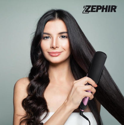 Zephir Haarglätter Breite Keramik Glatt Und Kreppeisen 2In1 Glättend Zhb742