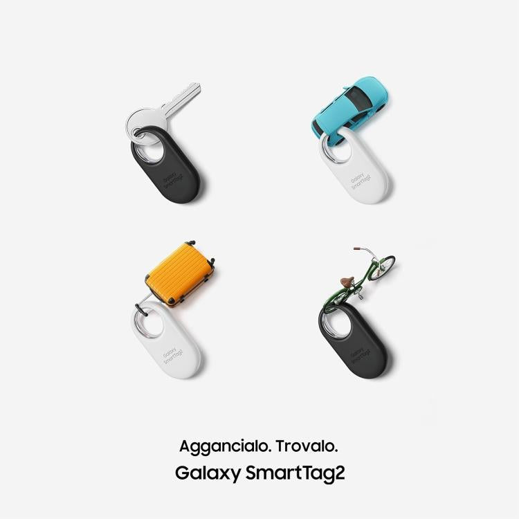 Samsung Galaxy SmartTag2 Bluetooth-Ortungsgerät 2023 Tracker IP67 Weiß White