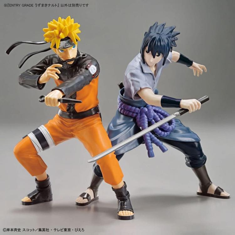 BANDAI - NARUTO ENTRY GRADE: (UCHIHA SASUKE) 6+ PLASTIC MODEL KIT 33pz FIGURE