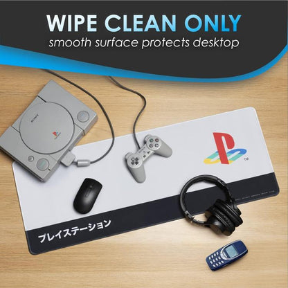 Paladone Schreibtischunterlage (Playstation) Heritage Mauspad XXL PC-Schreibtischunterlage