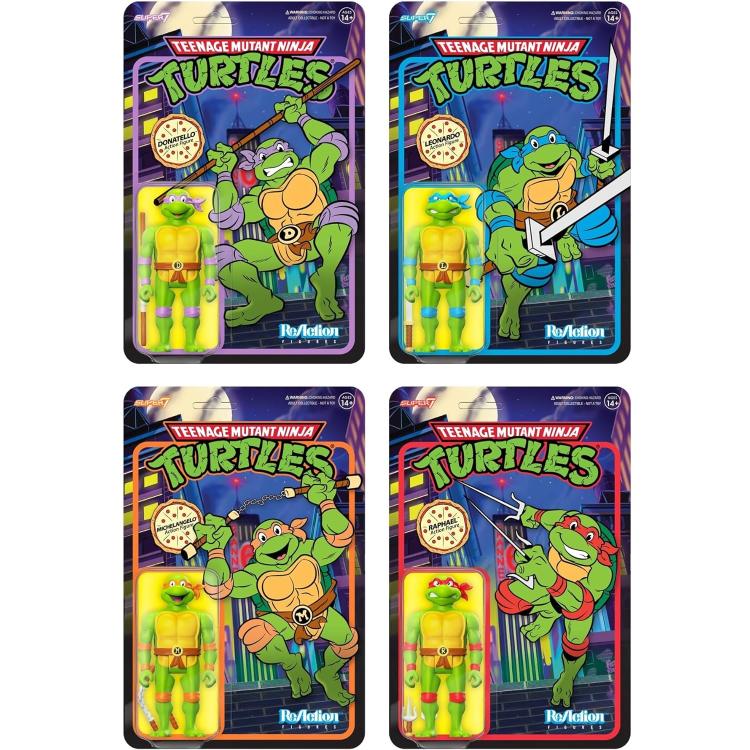 Reaction Super7 Turtles "Leonardo" Actionfigur Turtle Tmnt Sammlung