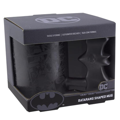 Paladone DC Comics Tasse: Batman "Batarang Shaped Mug" Keramik mit Henkel 450ml