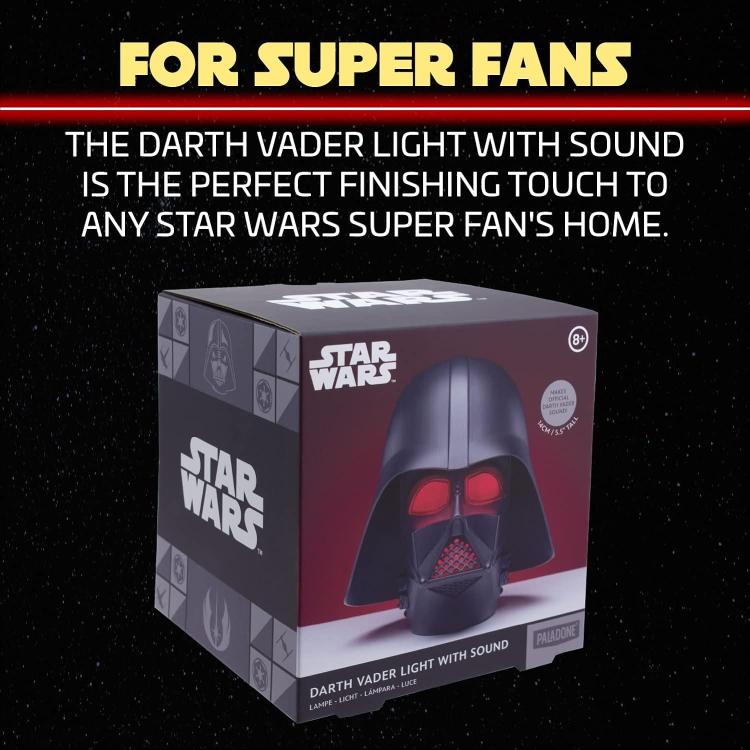 Paladone 3D Tischlampe mit Sound Star Wars Darth Vader Lampe mit Sound