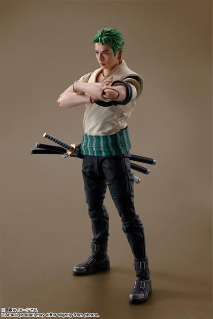 BANDAI SH FIGUARTS: SERIE NETFLIX ONE PIECE (RORONOA ZORO) ACTION FIGURE 15 cm