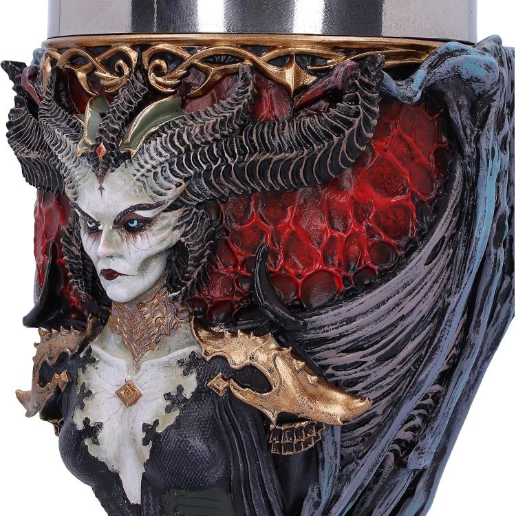 Nemesis Now Calice "Diablo Iv Lilith" Tazza Resina Drink Cup Dipinta A Mano 19Cm