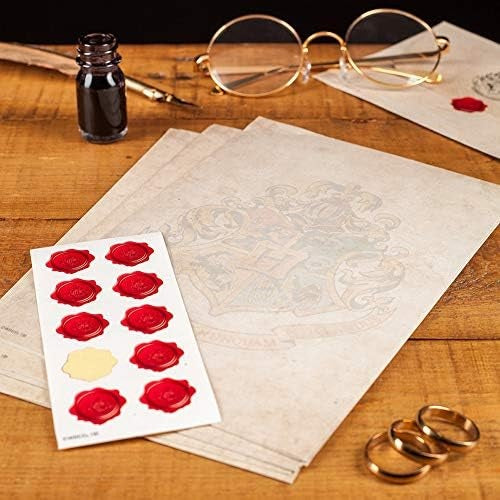 Paladone Harry Potter Hogwarts Schreibset Stempel & Briefe V2 Briefpapier