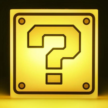 Paladone Lampada Super Mario ? Block Night Light Applique Parete Luce Notturna