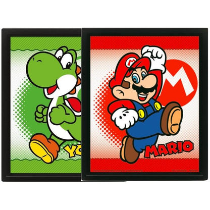 Pyramid - Super Mario Bros / Yoshi Flip Poster gerahmt 3D Wackelbild