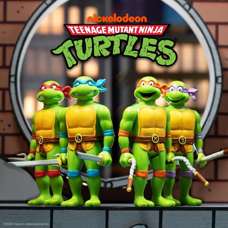 Reaction Super7 Turtles "Leonardo" Actionfigur Turtle Tmnt Sammlung
