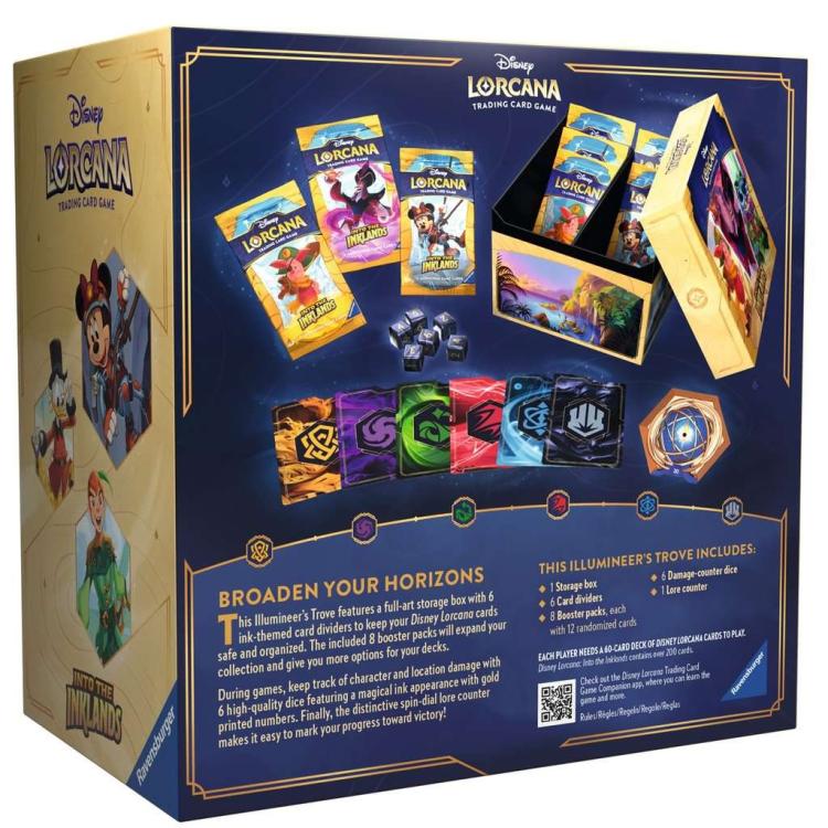Disney Lorcana Into The Inklands "Illumineer'S Trove" Terre D'Inchiostro Box Eng