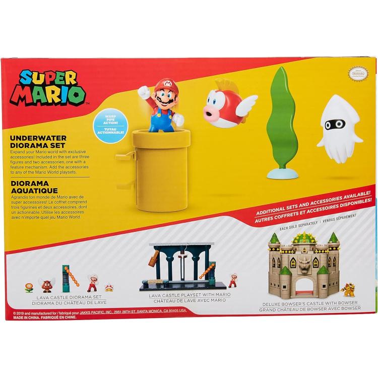 Jakks Pacific Nintendo: Super Mario „Unterwasser-Diorama-Set“ Spielfiguren 3+