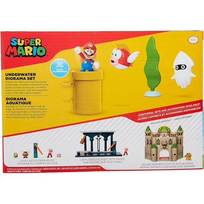 Jakks Pacific Nintendo: Super Mario „Unterwasser-Diorama-Set“ Spielfiguren 3+