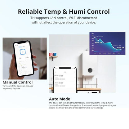 Sonoff Thr320 Th Origin Smart Wifi Interruttore Temperatura Umidità Alexa Google