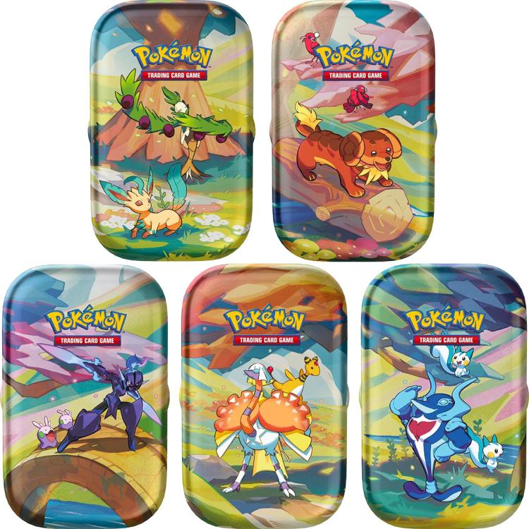 Pokemon Mini Tin: Paldea Sfavillante GCC TCG (Ceruledge & Goomy) Ita