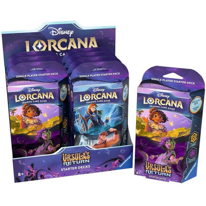 Disney Lorcana "Ursula'S Return" Display 8St Starter Deck Rückkehr von Ursula Eng